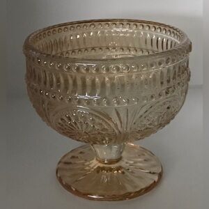 Choold Vintage Sunflower Embossed Glass Candy Dish
